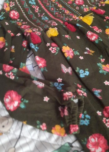 Lcw Çiçekli Bohem Kız çocuk Elbisesi - Görsel 3