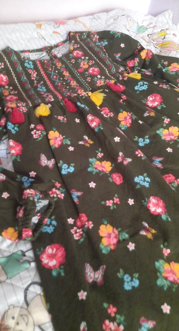 Lcw Çiçekli Bohem Kız çocuk Elbisesi - Görsel 2