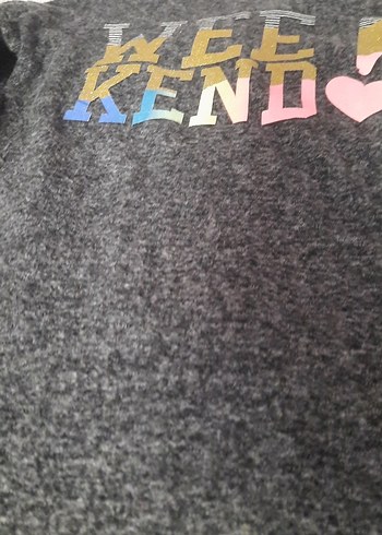 Koton Kız Çocuk Karpuz uzun Kollu Triko elbise - Görsel 3