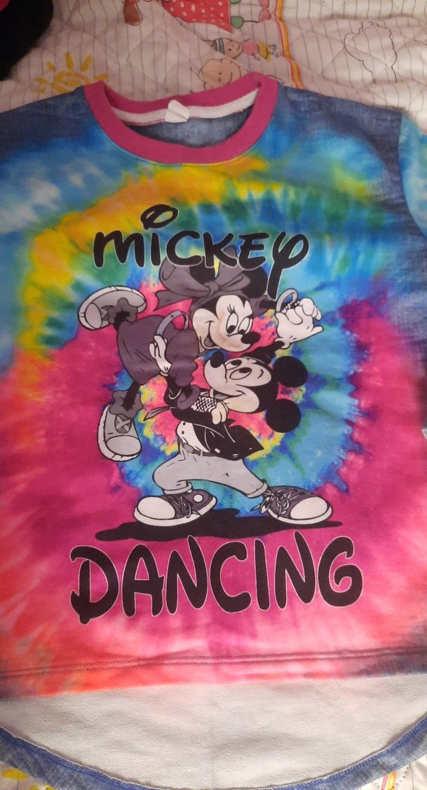 Renkli Baskılı Mickey Sweatshirt - Görsel 2