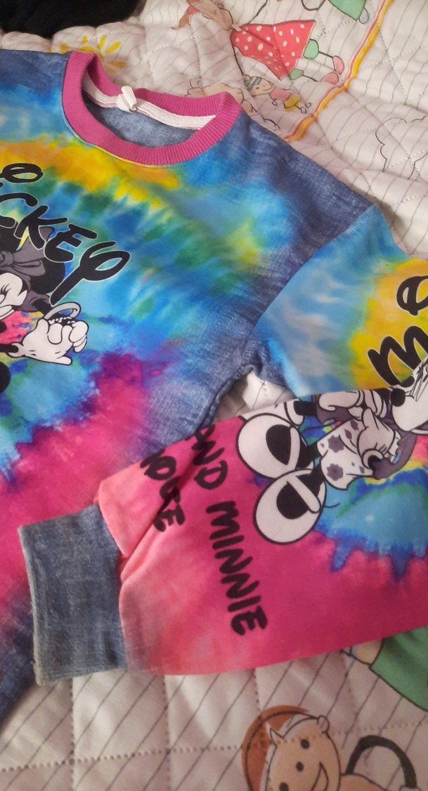 Renkli Baskılı Mickey Sweatshirt - Görsel 4