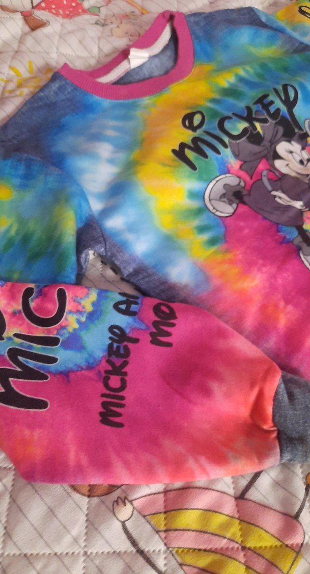 Renkli Baskılı Mickey Sweatshirt - Görsel 3