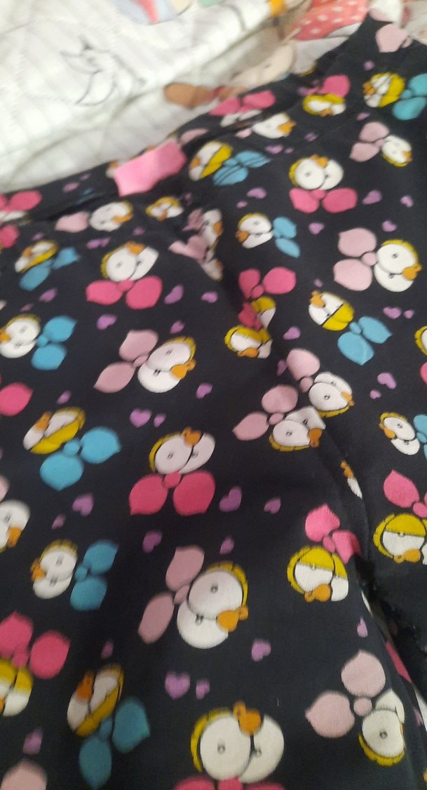 Renkli Desenli Kız Çocuk Tayt - Görsel 3