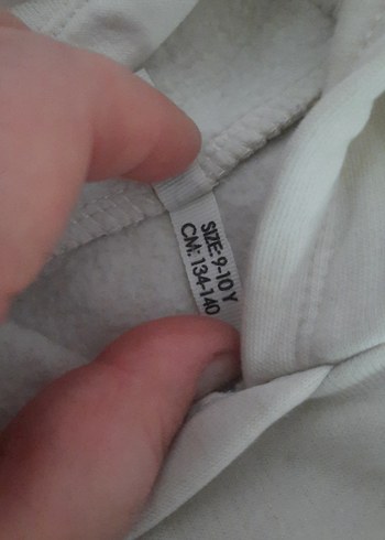 Defacto Kapüşonlu krem Sweatshirt - Görsel 4