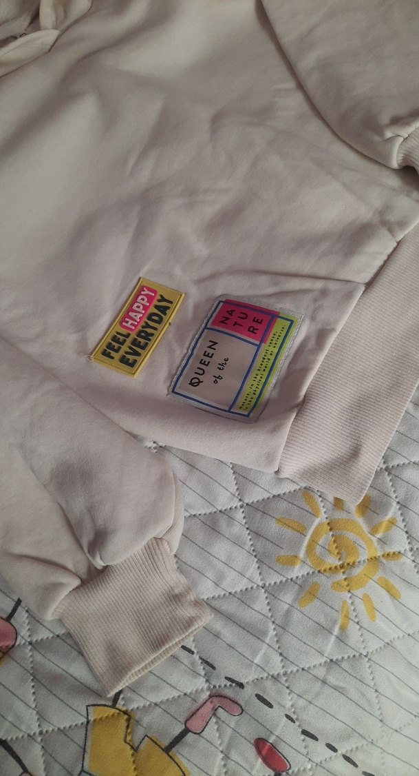 Defacto Kapüşonlu krem Sweatshirt - Görsel 2