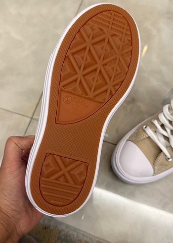 Converse Bej Kadın Düz Tabanlı Sneakers - Görsel 3