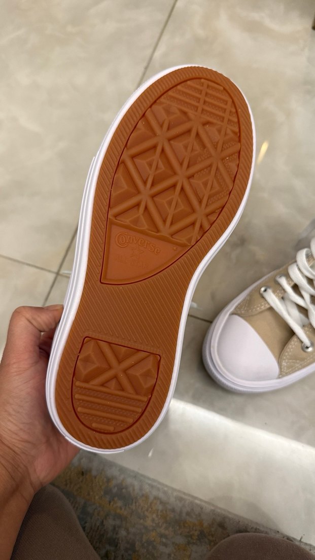 Converse Bej Kadın Düz Tabanlı Sneakers - Görsel 3
