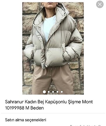 Şişme kısa mont