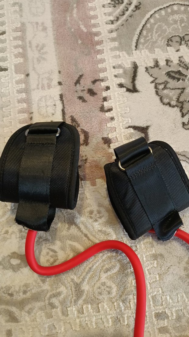 Kırmızı Yılan Desenli Pilates Bandı - Görsel 3