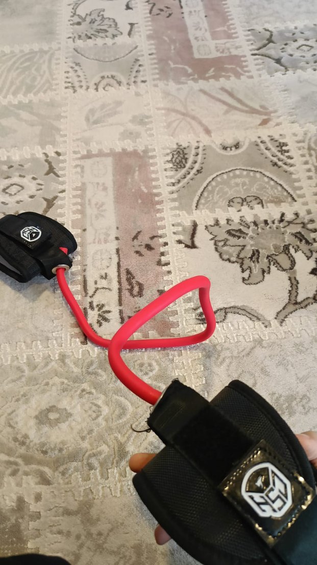 Kırmızı Yılan Desenli Pilates Bandı - Görsel 4