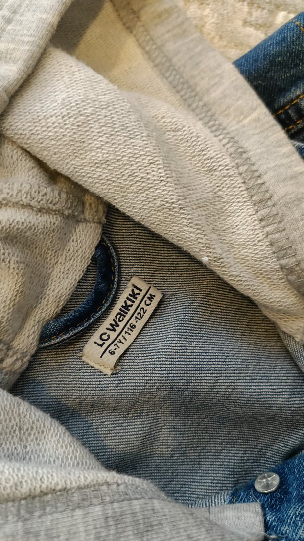 Düğmeli Erkek Çocuk Kot Yelek - Görsel 3