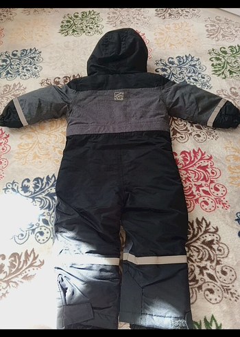 Fermuarlı Siyah Bebek Kayak Tulumu - Görsel 3