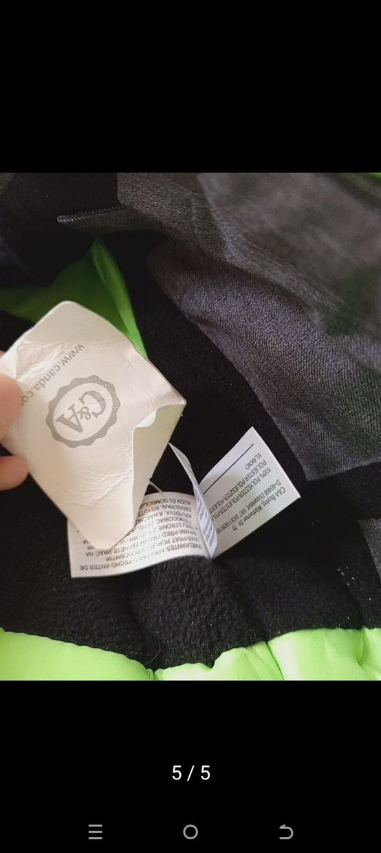 Fermuarlı Siyah Bebek Kayak Tulumu - Görsel 5