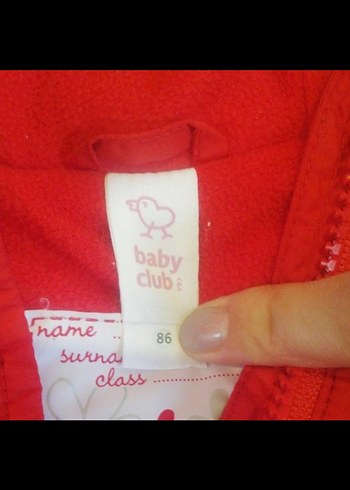 Kız Çocuk Kırmızı Kapüşonlu Kürk Detaylı Mont - Görsel 4