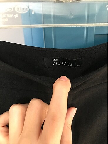 s Beden siyah Renk Kısa bol paça kumaş pantolon