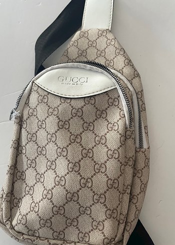 Beden Bej Baskılı Gucci erkek Çapraz Çanta