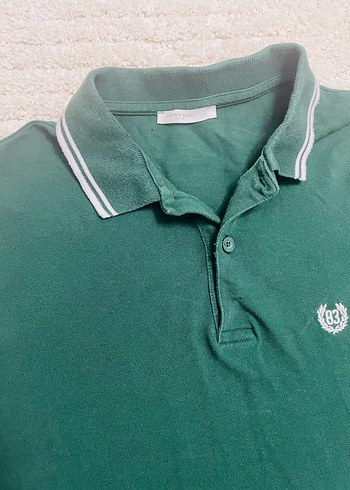 xl Beden yeşil Renk Erkek Koyu Yeşil Kısa Kollu Polo Tişört