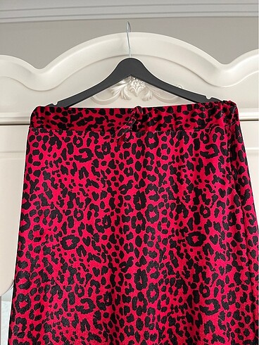 LC Waikiki Kırmızı leopar etek
