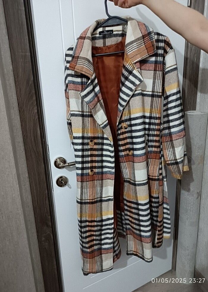 Kaşe kaban sıfır ürün rengi resimde görüldüğü gibidir - Görsel 3