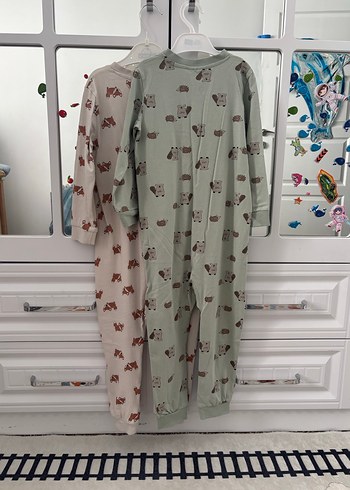 H&M H&M 2'li Pamuklu Tulum Pijama