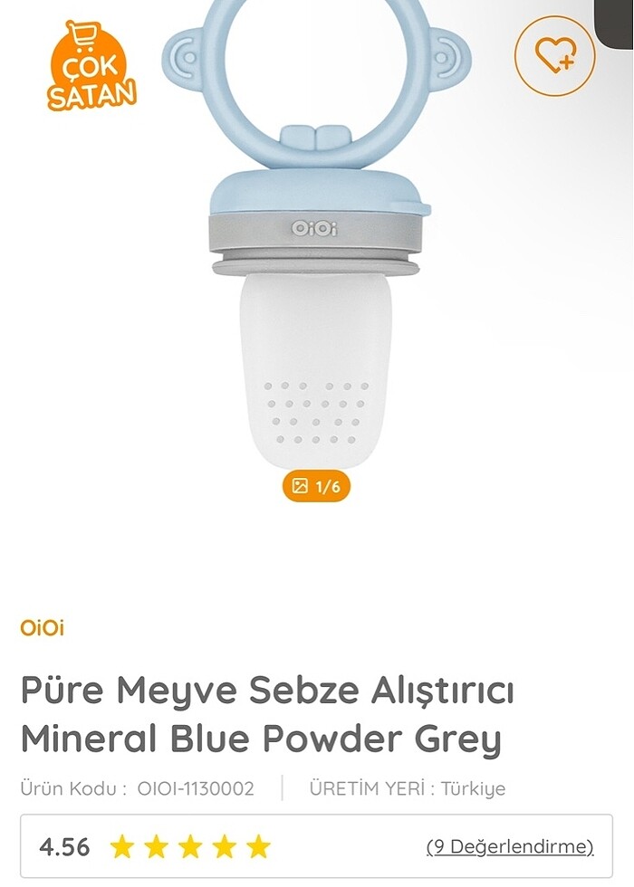 Oioi Meyve Sebze Püre Emziği - Görsel 2