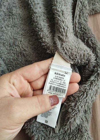 Gri Erkek Bebek Peluş Tulumu - Görsel 6