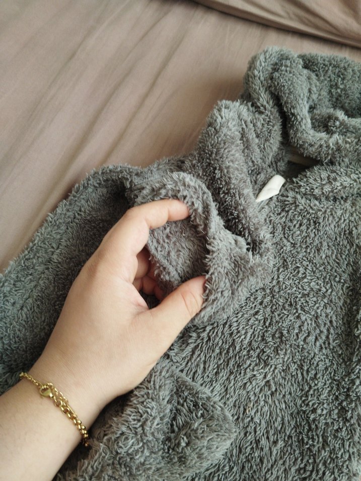 Gri Erkek Bebek Peluş Tulumu - Görsel 3