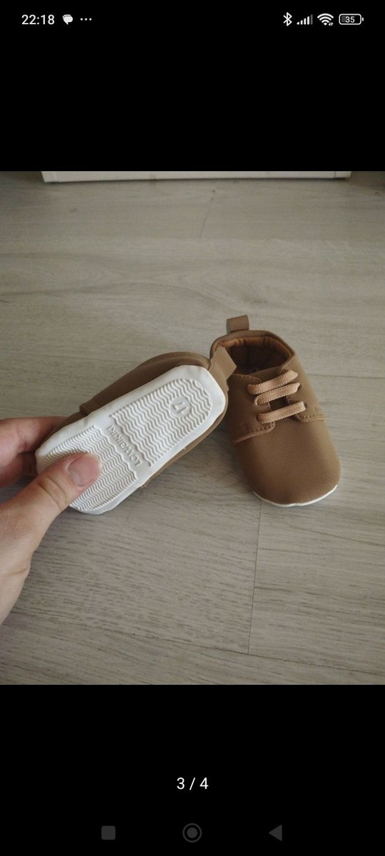 Bebek İlk Adım Ayakkabısı Kahverengi - Görsel 3