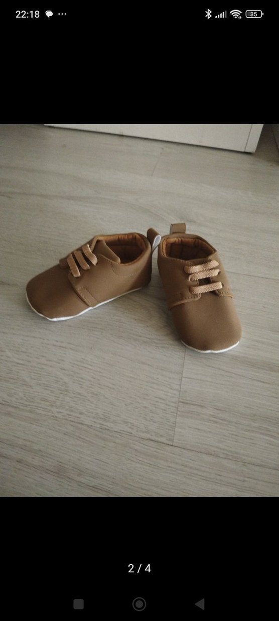 Bebek İlk Adım Ayakkabısı Kahverengi - Görsel 2
