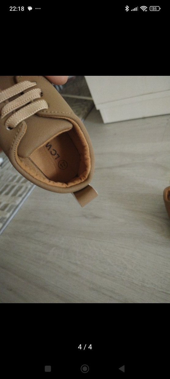 Bebek İlk Adım Ayakkabısı Kahverengi - Görsel 4