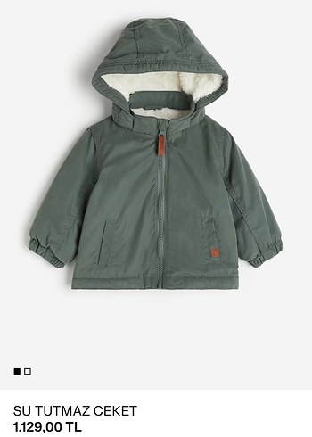 H&M Kapüşonlu Su Tutmaz Erkek Çocuk Ceketi