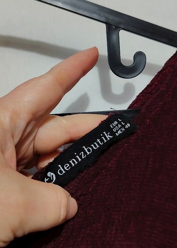 Bordo Uzun Kadın bol paça tulum - Görsel 3