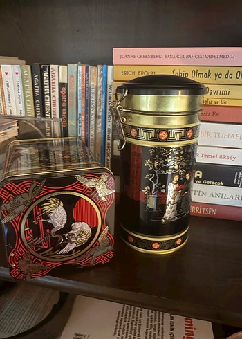 Dekoratif Japon Metal Teneke Kutular - Görsel 2