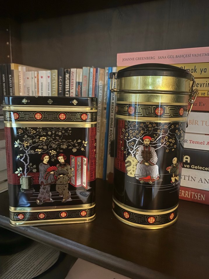 Dekoratif Japon Metal Teneke Kutular - Görsel 3