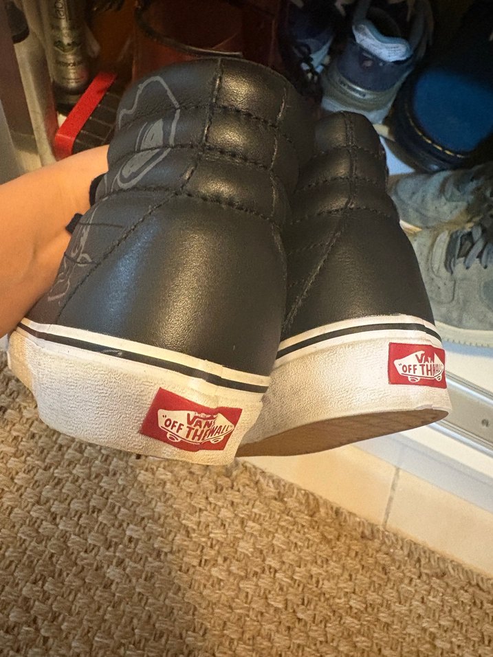 Siyah Rock Punk Vans Bot - Görsel 2