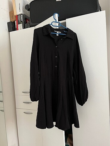 s Beden H&M Siyah FırFır Elbise
