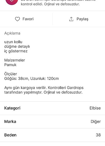 xs Beden Uzun elbise
