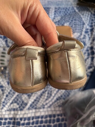 24 Beden altın Renk HM Kız Bebek Gold Ayakkabı