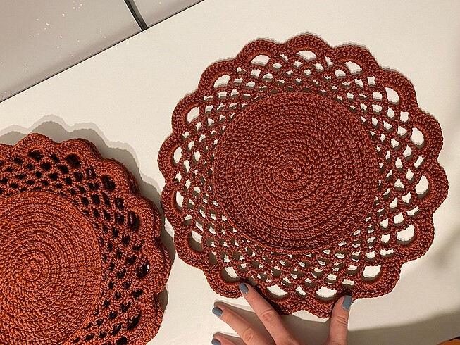 Beden bordo Renk Supla Takımı - Yemek/Servis Altlığı