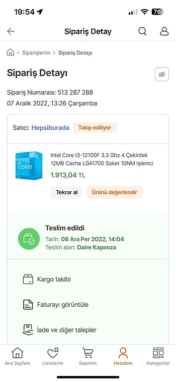 INTEL İ3 12100F İŞLEMCİ