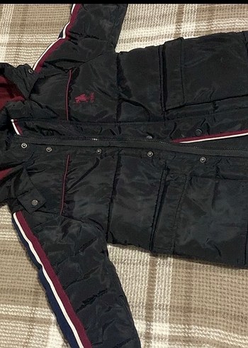 Siyah Erkek Çocuk Kapüşonlu Fermuarlı Mont - Görsel 2