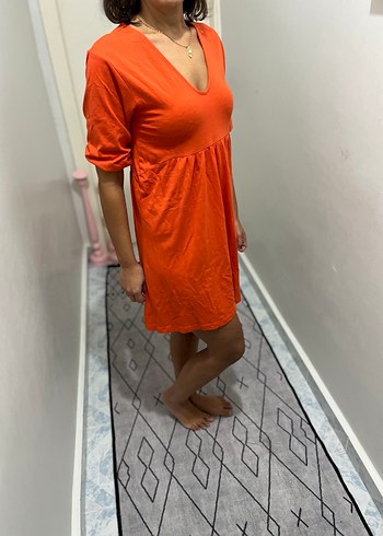 xs Beden turuncu Renk Mango marka elbise