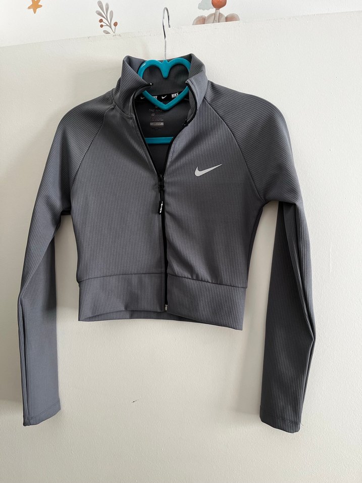 Gri Fermuarlı Ceket - Görsel 2