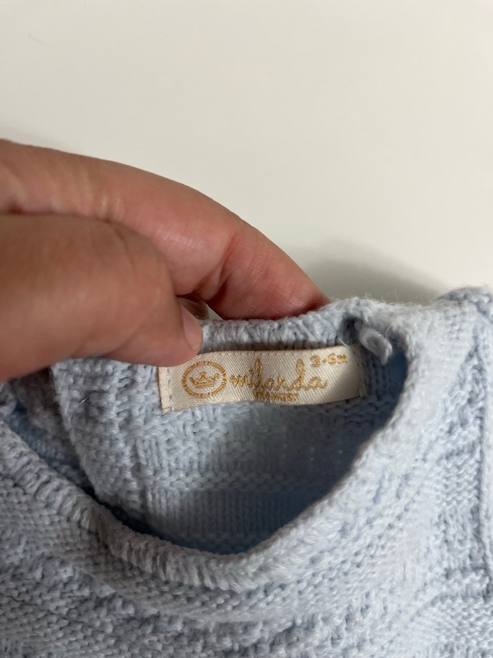 Uzun Kollu Örgü Kazak - Görsel 5