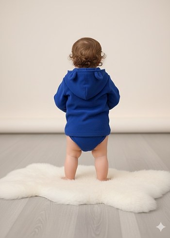 Mavi Bebek Erkek Polar Mont - Görsel 2