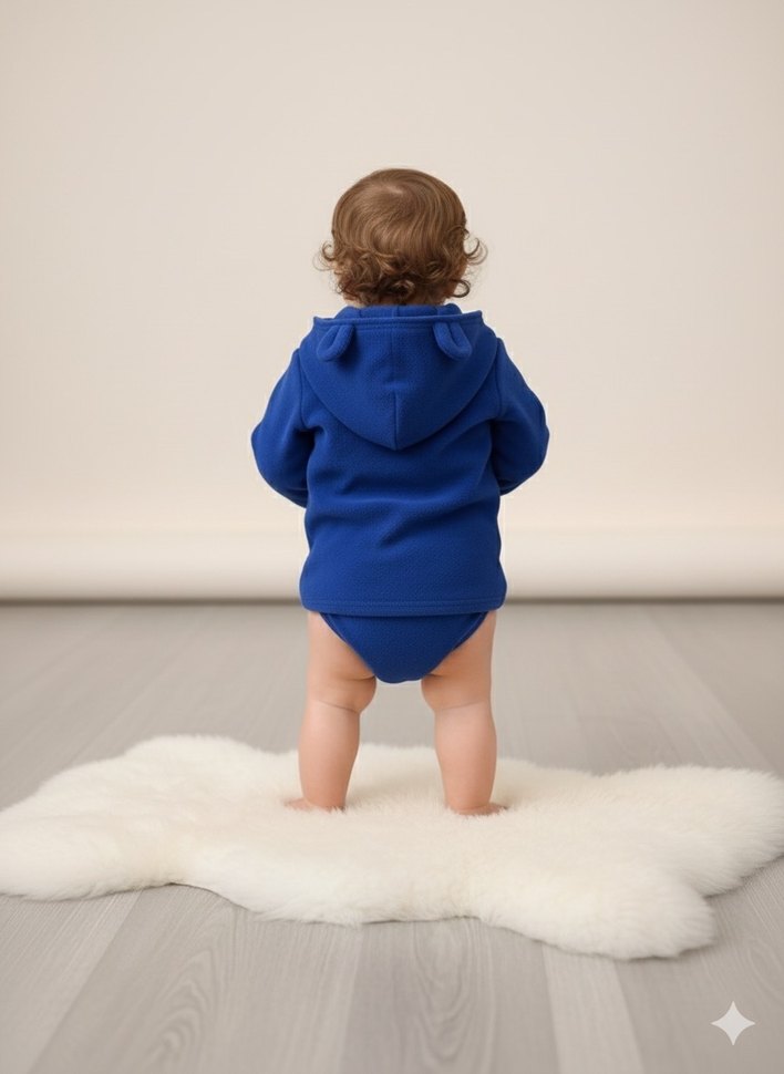 Mavi Bebek Erkek Polar Mont - Görsel 2