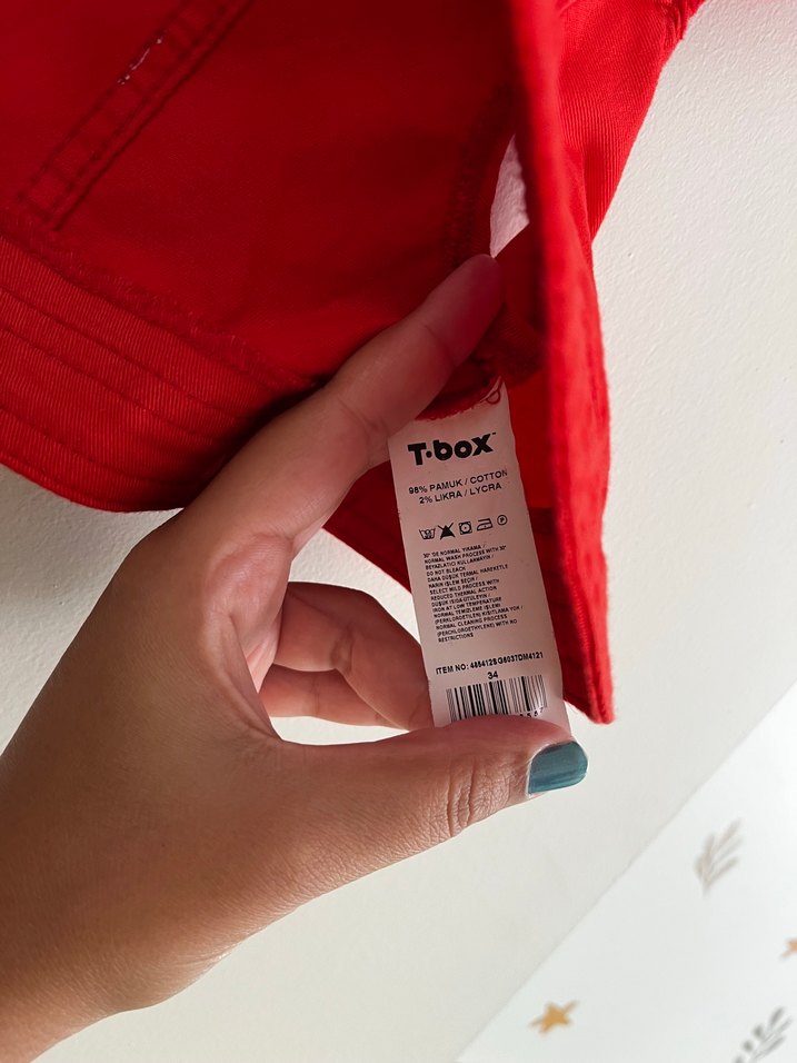 Kırmızı Kısa Kollu Bolero - Görsel 3