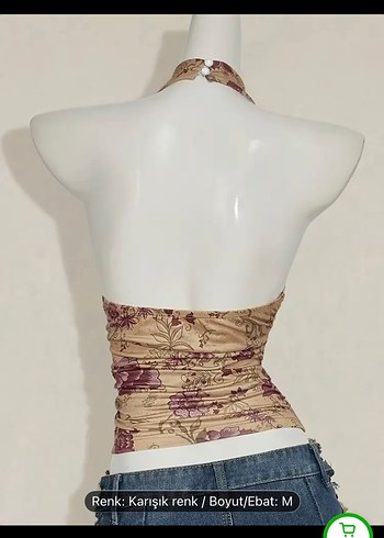 Diğer Vintage sırt detaylı crop