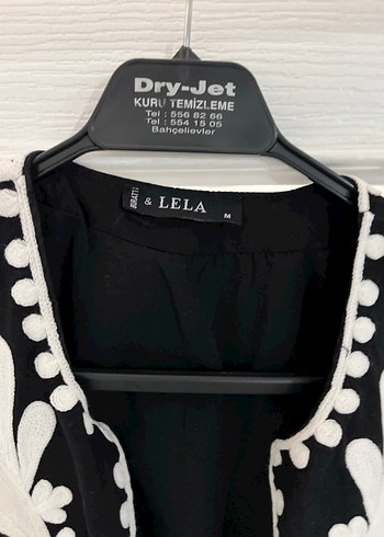 Nakışlı Siyah Bohem Kadın Yelek - Görsel 3