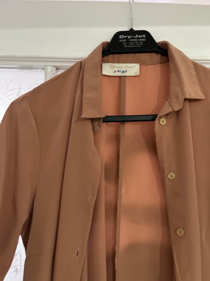 Somon Düğmeli gömlek tunik - Görsel 2